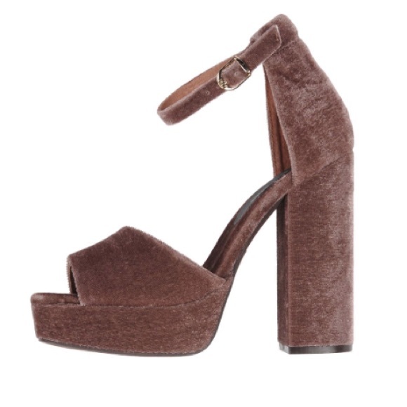 Jeffrey Campbell Shoes - (Last 1) Jeffrey Campbell Platform Velvet Sandal.